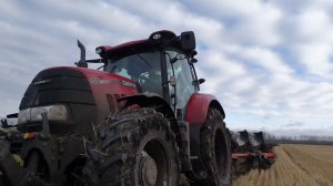 CASE PUMA 155 + плуг KUHN MULTI-MASTER 123 5T без предплужников