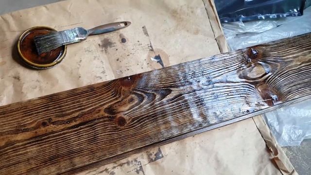 Как состарить доску. Браширование. Легко и бысто. смотреть онлайн