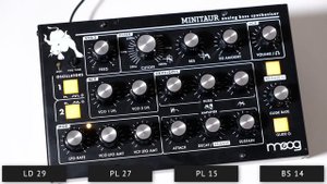 Moog Minitaur & Sirin: 100 Presets. Bass, Lead, Pluck, Chord