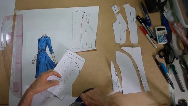 Моделирование платья. Modelado de vestido