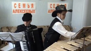 КСИЛОФОН и АККОРДЕОН Живёт моя отрада Мой костёр 480p