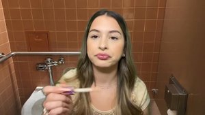ASMR toxic friend does your makeup fast & aggressive during school ?