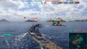 Американский крейсер  Eria.Морской бой-2.Игра World Of Warships