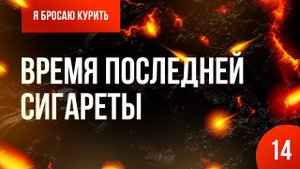 Серия №14. Время последней сигареты ? Онлайн-курс «Я бросаю курить» ?⚕️