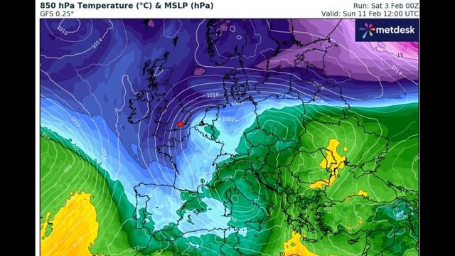 ΚΑΙΡΟΣ | 19 Φεβρουαρίου 2024 - Θερμοκρασία Στην Ευρώπη GFS 850 hPa смотреть онлайн