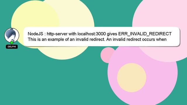 NodeJS : http-server with localhost:3000 gives ERR_INVALID_REDIRECT