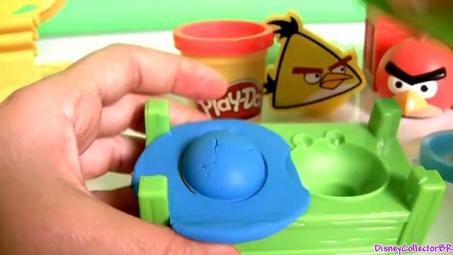 Play Doh Angry Birds Build 'n Smash Game From Rovio Unboxing PlayDough by FunToys смотреть онлайн
