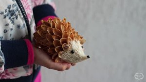 ЁЖИК! ИЗ Фисташковой скорлупы своими руками! Игрушка на елку еж!