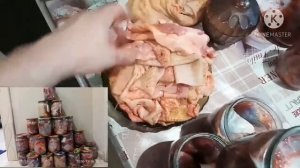 Тушёнка из гуся в автоклаве.