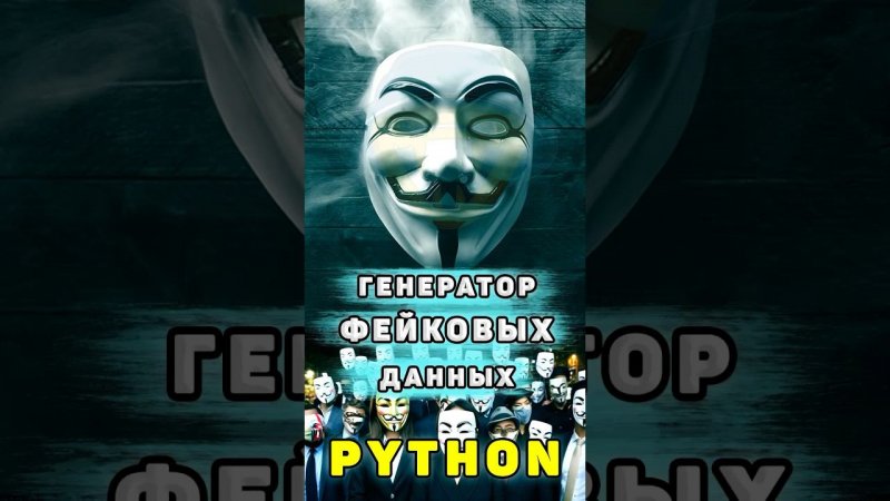 Генератор фейковых пользовательских данных на Python #shortsfeed #python