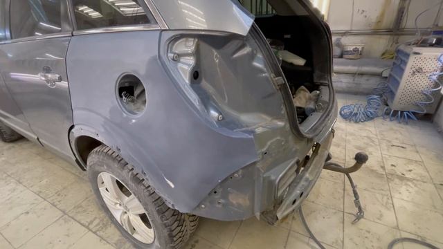 Ремонт заднего крыла Opel Antara смотреть онлайн