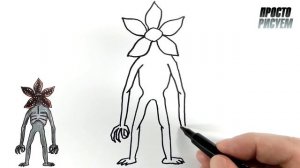 Как нарисовать Демогоргона, Рисование персонажа из сериала Очень странные дела