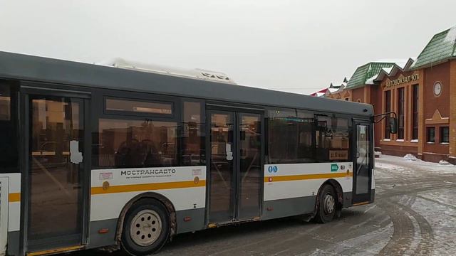 Автобус ЛиАЗ-4292.60 (1-2-1) остановка Вокзал (Клин) 10.12.2023 смотреть онлайн