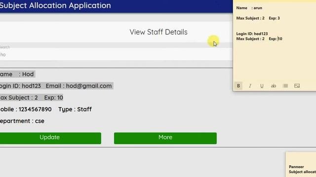 Subject Allocation Management System in [Android & PHP]
