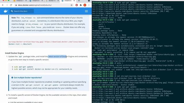 lesson 7、install docker engine