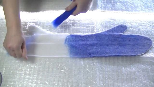 Двойные варежки на марле - второй способ