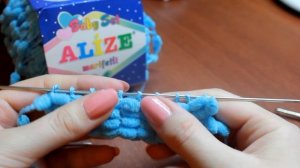 Вязание из помпонной пряжи.