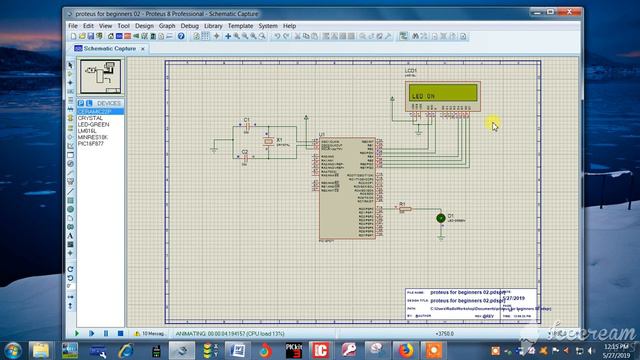How to use Proteus Software to draw schematic diagrams.|| Project Simulation.