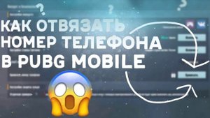 Как отвязать номер телефона в пабге?