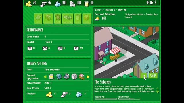 Lemonade Tycoon Gameplay | Gamehouse смотреть онлайн