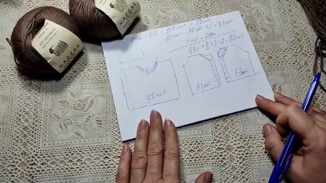 Вяжем модную кофточку спицами с необычным узором.