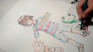 Dibujando(Drawing)Frisk