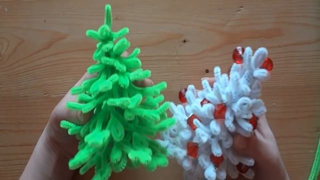 Елочка из проволоки шенил. Делай Декор!