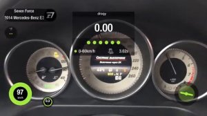 Разгон MB E350 в кузове W212  3,5 литра в Stock до чип-тюнинга