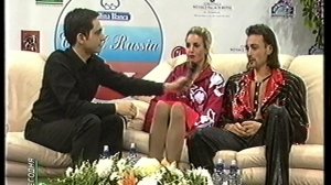 Интервью с И. Лобачевой и И. Авербухом  после победы на этапе Гран-При. Москва, ноябрь 2002 г. 
