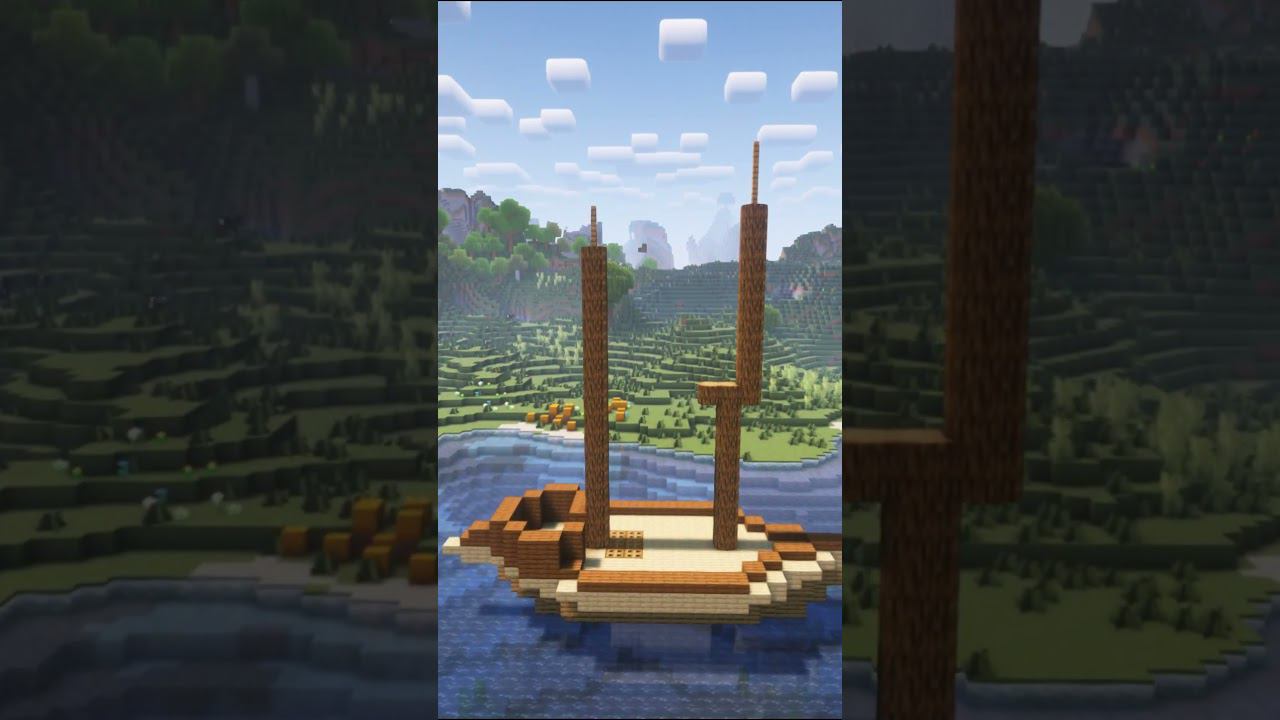 Minecraft: wooden ship #minecraftbuilding #minecraft #minecrafttutorial #build #майн