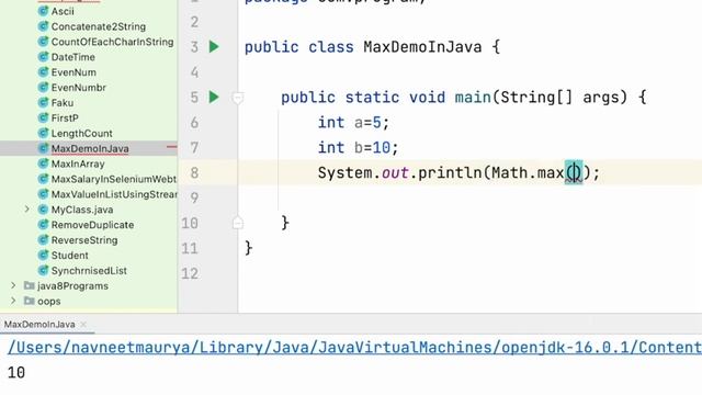 Java Math max method. Happy coding. ☺ смотреть онлайн