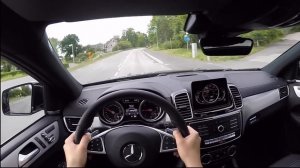 2017 Mercedes GLE Coupe 350d 60 FPS POV/test drive acceleration