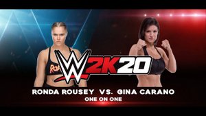 Ronda Rousey vs Gina Carano - My Universe Mode! - WWE UFC