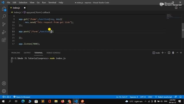 Node JS Tutorial #22 - How To Set Routes In Express JS | Node JS Tutorial In Hindi In 2022