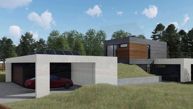 Проект жилого дома на лесном участке "Captain's bridge" (Капитанский мостик) смотреть онлайн