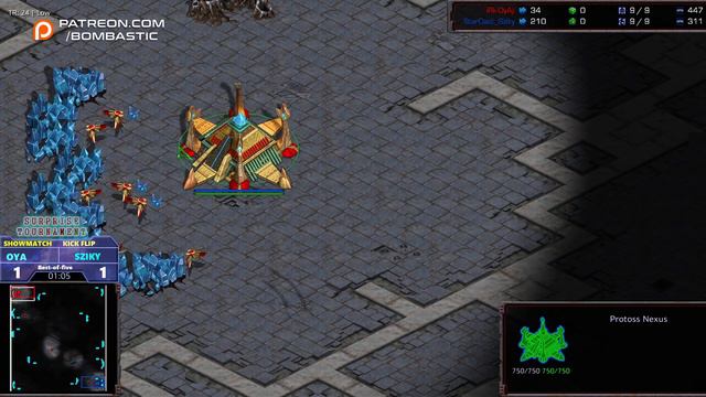 BSL Surprise Tournament - Showmatch - OyA vs Sziky - PvZ - bo5 - StarCraft BroodWar Remastered