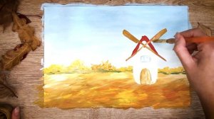 ОСЕННИЙ ПЕЙЗАЖ для начинающих | РИСОВАНИЕ для детей и взрослых