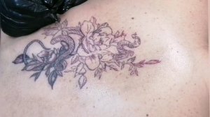 Процесс тату. Прекрасная змейка?, для прекрасной госпожи Н.