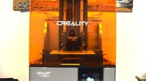 Timelapse: Creality Halot Resin Printer - David Bust/Skull
