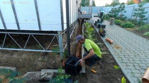 монтаж ливневки вокруг дома.