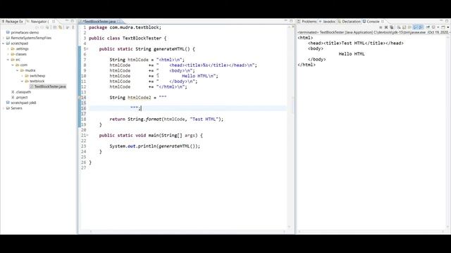 Java 15 Text Blocks by example смотреть онлайн