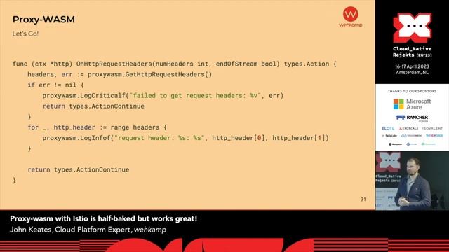 Proxy-wasm with Istio is half-baked but works great! смотреть онлайн