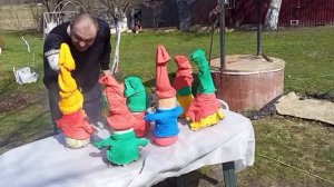 Весна пришла в деревню //Дела домашние/покрываем фигурки лаком//Встречаем ПАСХУ