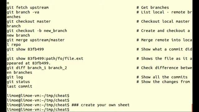 cheat, command line cheat-sheet for linux