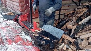 Гидравлический дровокол на базе трактора ВТЗ Т-30СШ (Т-16) (часть 2)