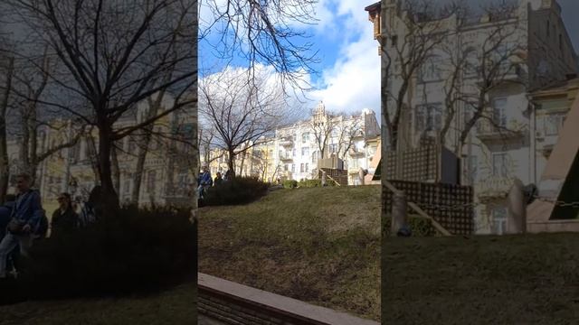 Golden Gates Historical Monument, Kyiv, Ukraine. 22.march.2023. Sunny day.