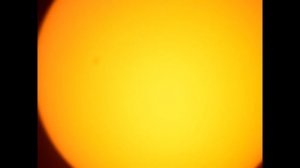 Sun through 114mm Reflector Telescope and DSLR camera using Solar Filter