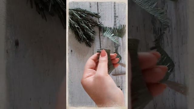 Еловые ветки из гофрированной бумаги ? смотреть онлайн