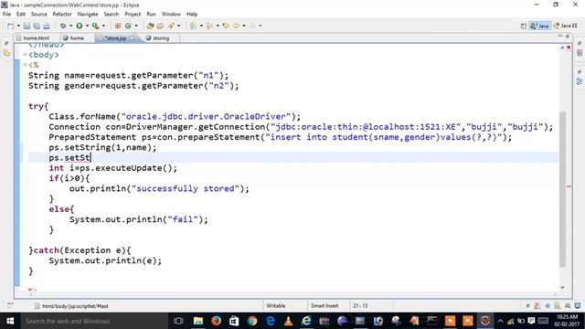 Simple jdbc connection of HTML page to Oracle DataBase PART 3 by Phani Kumar - Phani Soft Tech смотреть онлайн
