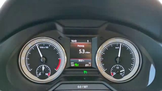 SKODA OCTAVIA 2019, 1.6D,113hp,fuel economy 120,130,140km/h смотреть онлайн